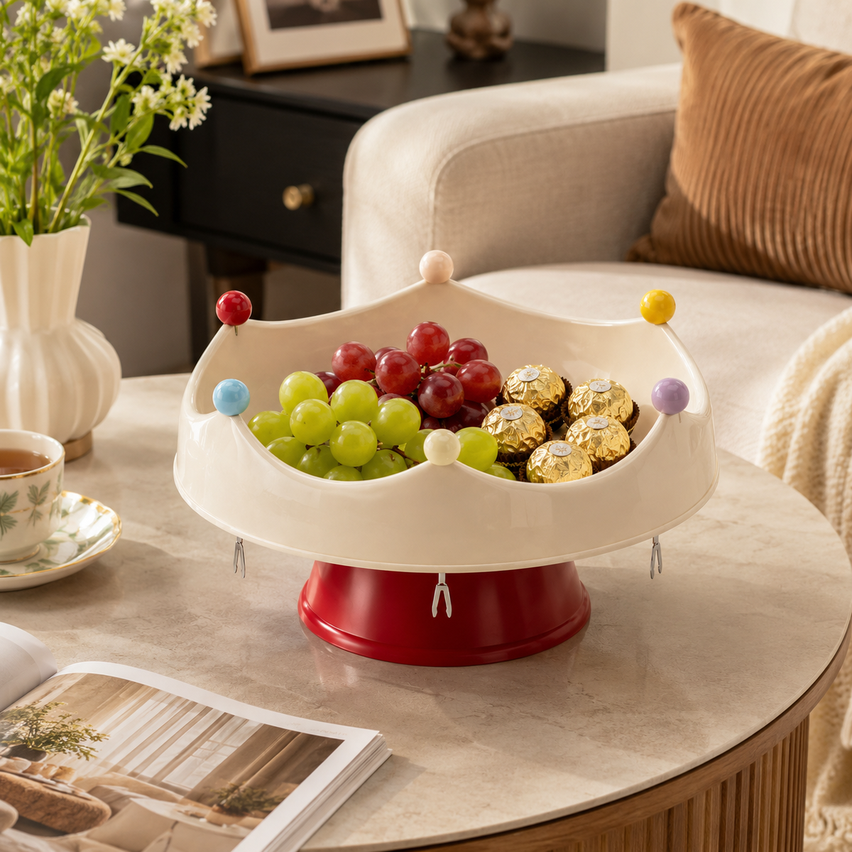 Crown Fruit Serving Tray