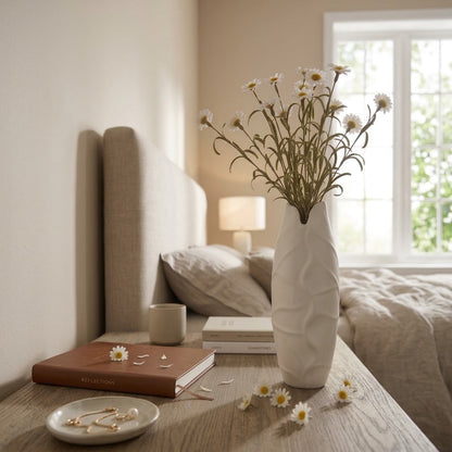 Minimalist White Ceramic Vase