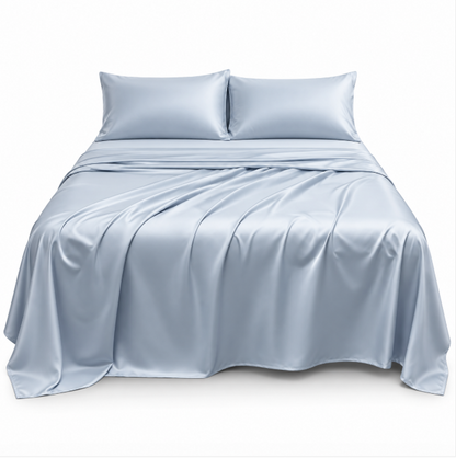 Cooling Satin Bed Sheet Set – Silky Soft Bedding for Restful Sleep, Everyday Comfort & Elegant Bedroom Style