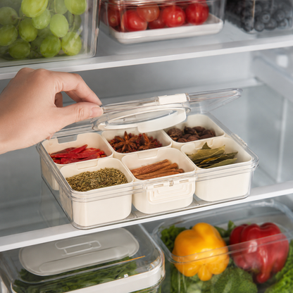 8-Compartment Fridge Storage Box