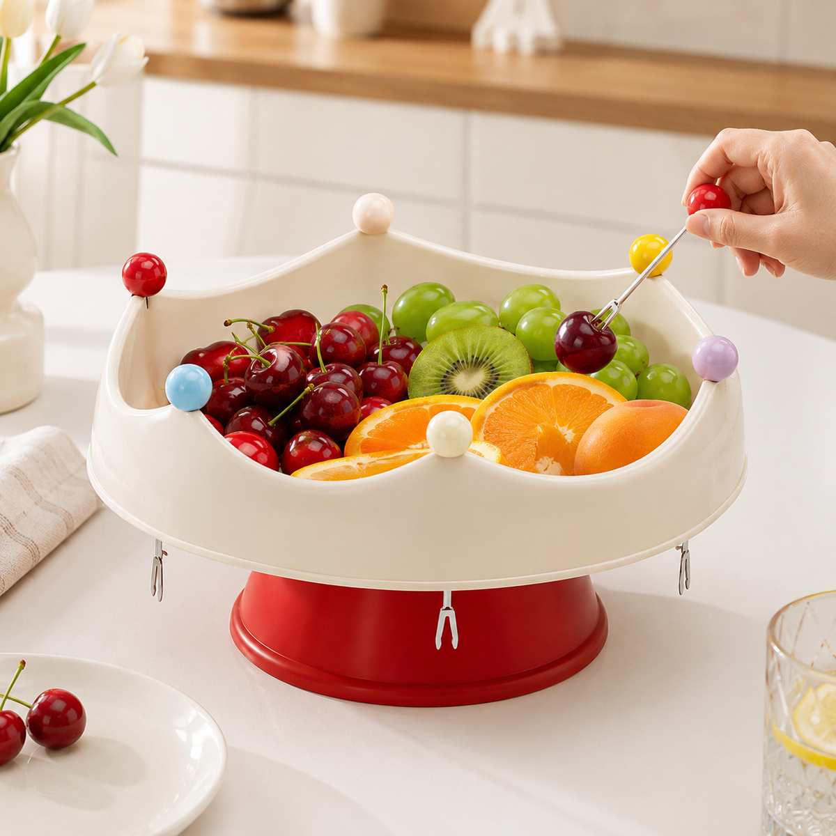 Crown Fruit Serving Tray